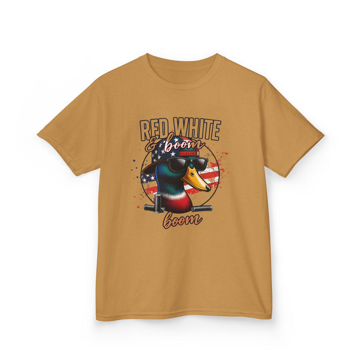 Red, White & Boom Duck Youth Tee – Patriotic Southern Style