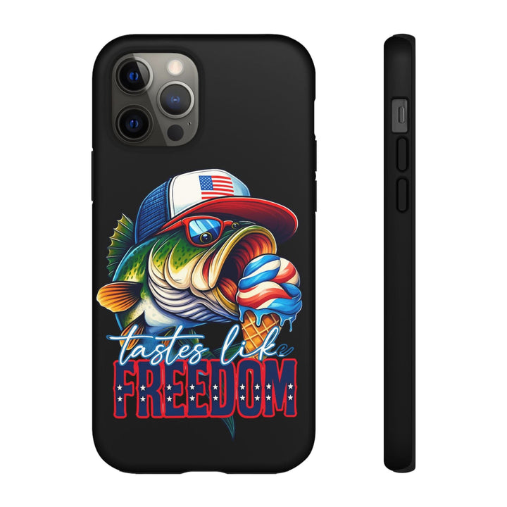 Tastes Like Freedom Bass iPhone Case – Patriotic Funny Ice Cream Design