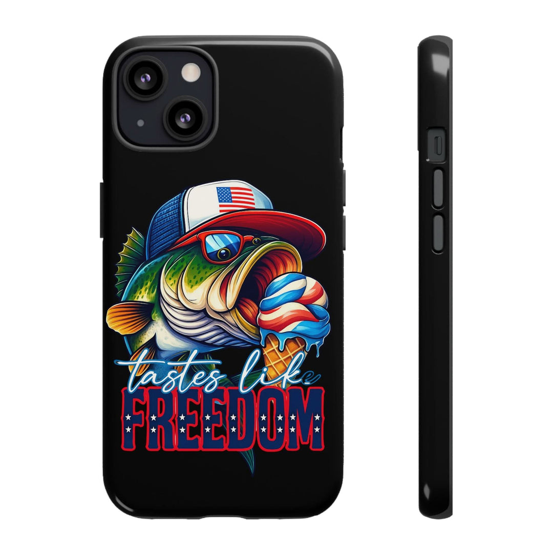 Tastes Like Freedom Bass iPhone Case – Patriotic Funny Ice Cream Design