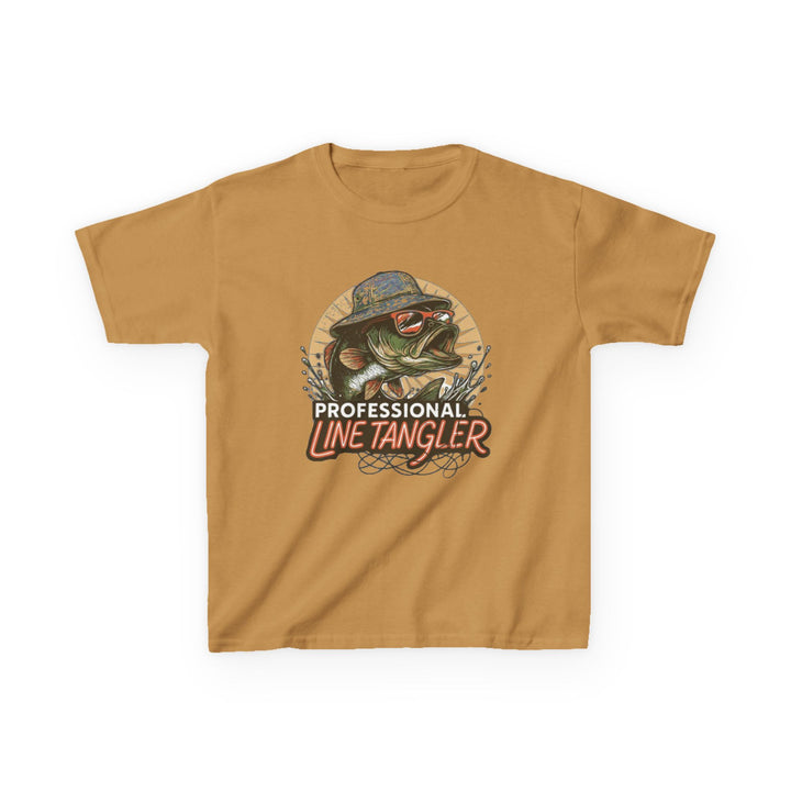 Boys’ “Professional Line Tangler” Tee – Bonehook Youth Fishing Humor Shirt