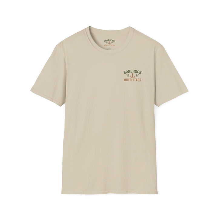 Bonehook Outfitters Women's Tee – Deer & Hook Design (Sage)