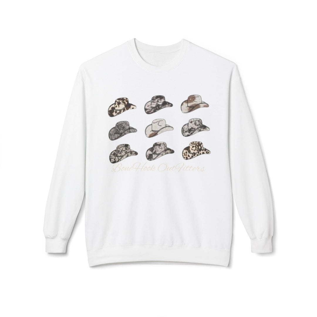 Bonehook Outfitters Camo Cowboy Crewneck – Women’s Southern Sweatshirt