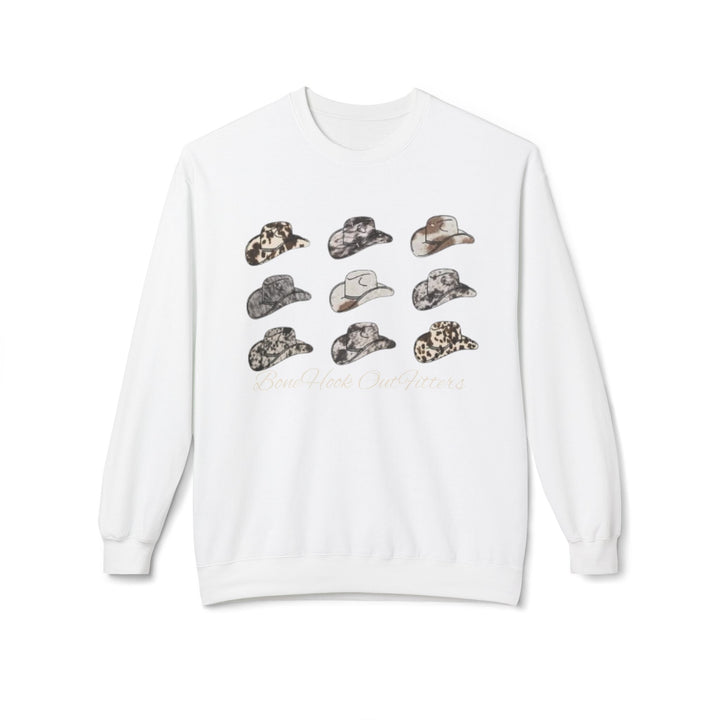 Bonehook Outfitters Camo Cowboy Crewneck – Women’s Southern Sweatshirt
