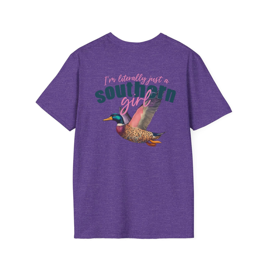 Southern Girl Duck Graphic T-Shirt, Unisex Tee for Casual Wear, Southern Pride Gift, Birthday Gift for Her, Nature Lover Apparel