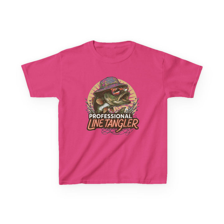 Boys’ “Professional Line Tangler” Tee – Bonehook Youth Fishing Humor Shirt