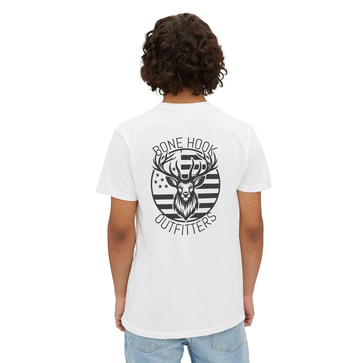 American Buck Tee – Bonehook Outfitters Flag Deer Shirt
