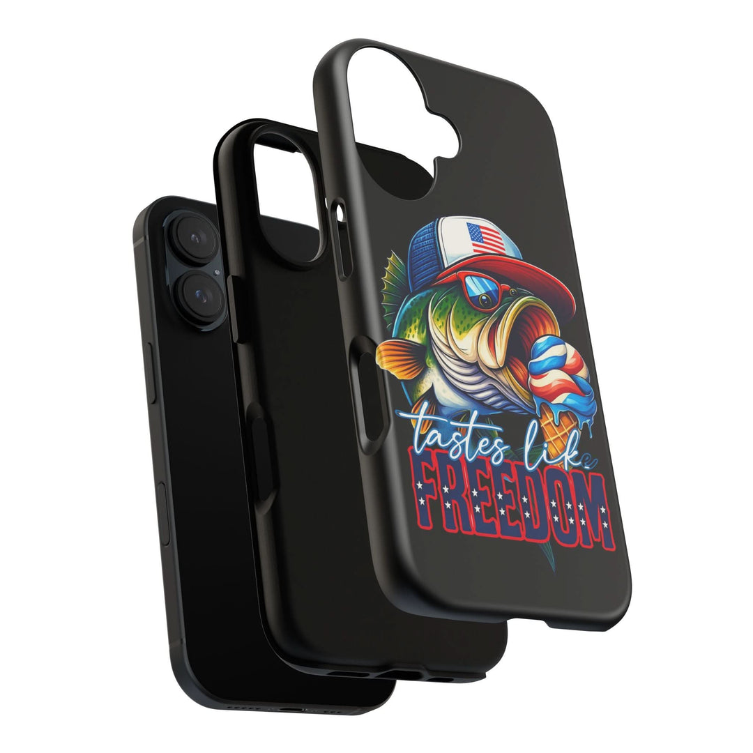 Tastes Like Freedom Bass iPhone Case – Patriotic Funny Ice Cream Design