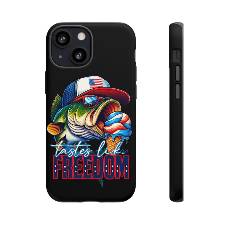 Tastes Like Freedom Bass iPhone Case – Patriotic Funny Ice Cream Design