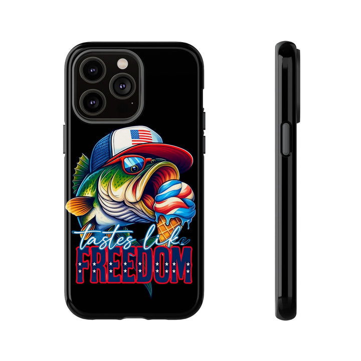 Tastes Like Freedom Bass iPhone Case – Patriotic Funny Ice Cream Design