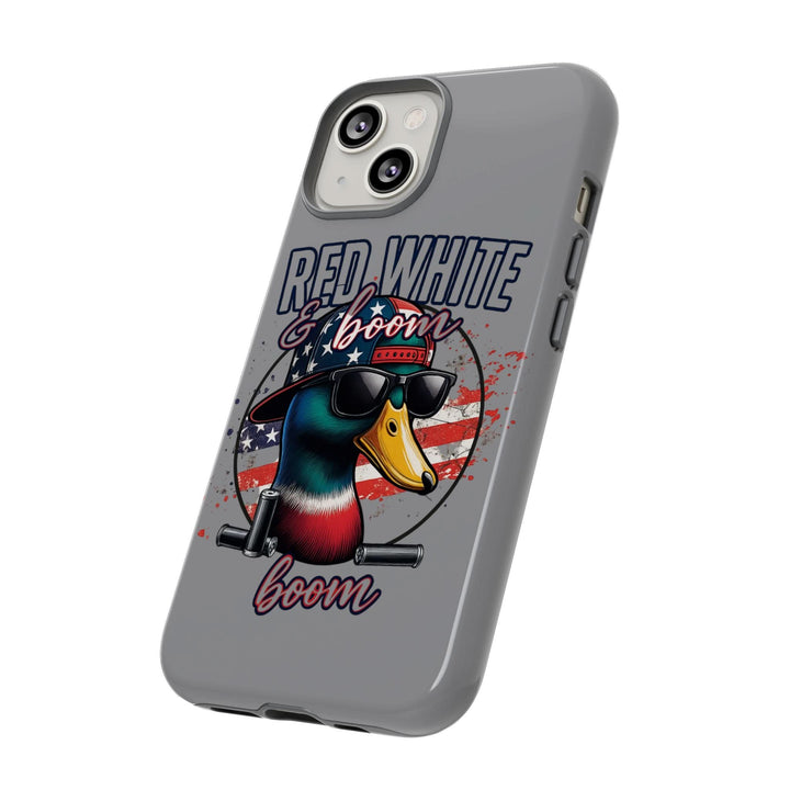 Red, White & Boom Duck iPhone Case – Patriotic Funny 4th of July Design