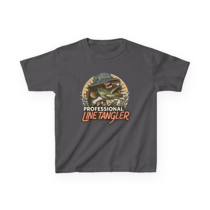 Boys’ “Professional Line Tangler” Tee – Bonehook Youth Fishing Humor Shirt