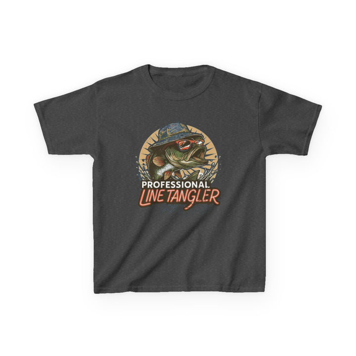 Boys’ “Professional Line Tangler” Tee – Bonehook Youth Fishing Humor Shirt