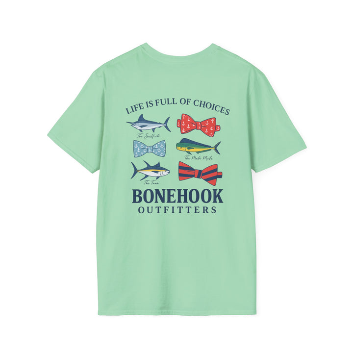 Women's "Life Is Full of Choices" Tee – Pink by Bonehook Outfitters