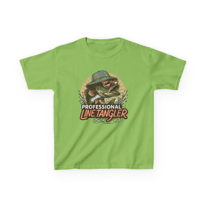 Boys’ “Professional Line Tangler” Tee – Bonehook Youth Fishing Humor Shirt