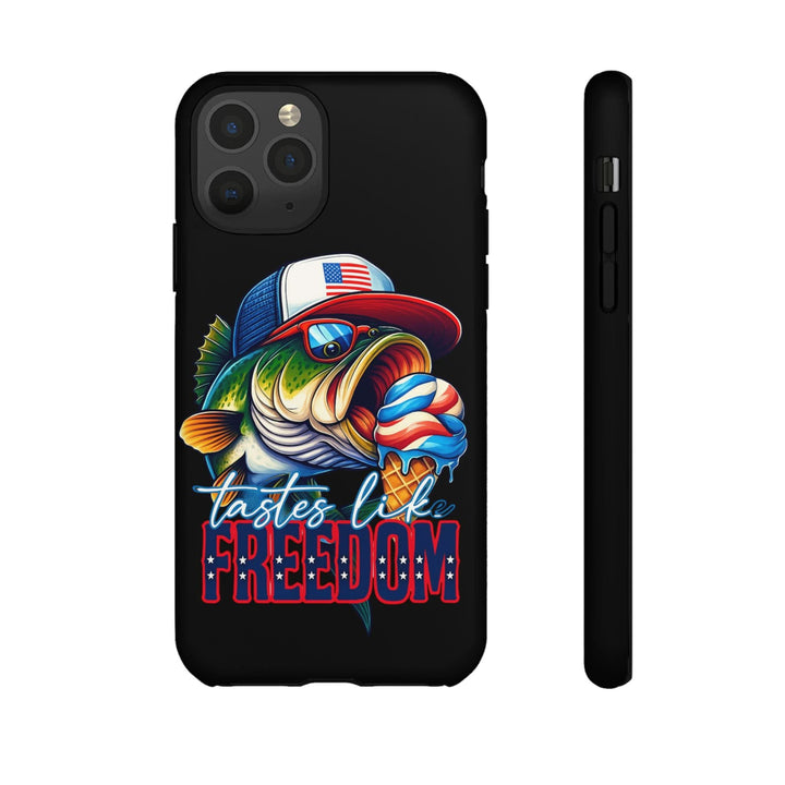 Tastes Like Freedom Bass iPhone Case – Patriotic Funny Ice Cream Design