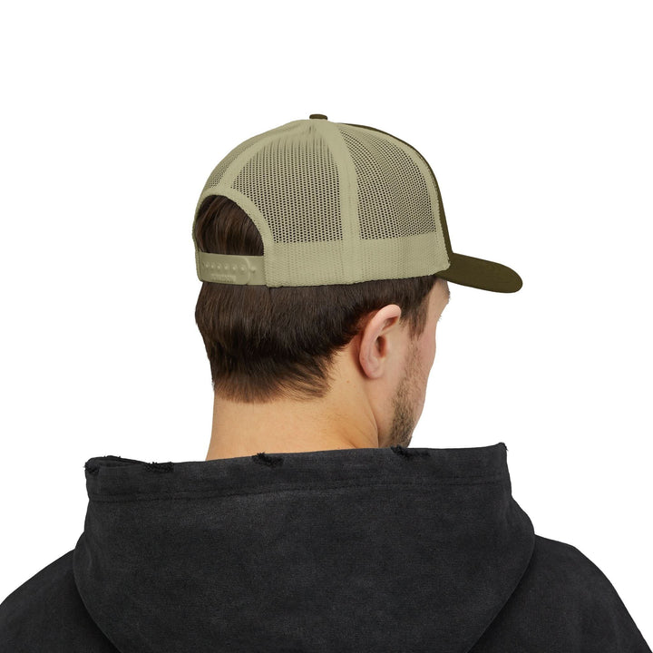 Snapback Trucker Cap - Bonehook Outfitters with County Dog and Duck Design
