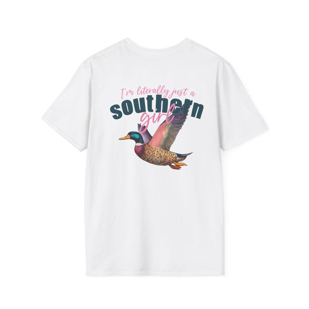 Southern Girl Duck Graphic T-Shirt, Unisex Tee for Casual Wear, Southern Pride Gift, Birthday Gift for Her, Nature Lover Apparel