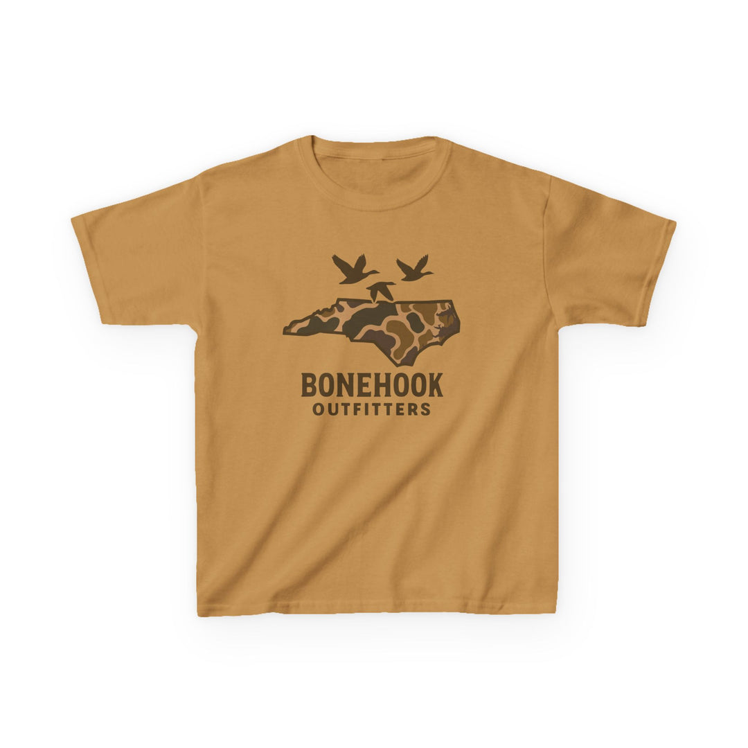 Boys’ NC Duck Camo Tee – Bonehook Youth Southern Pride Shirt