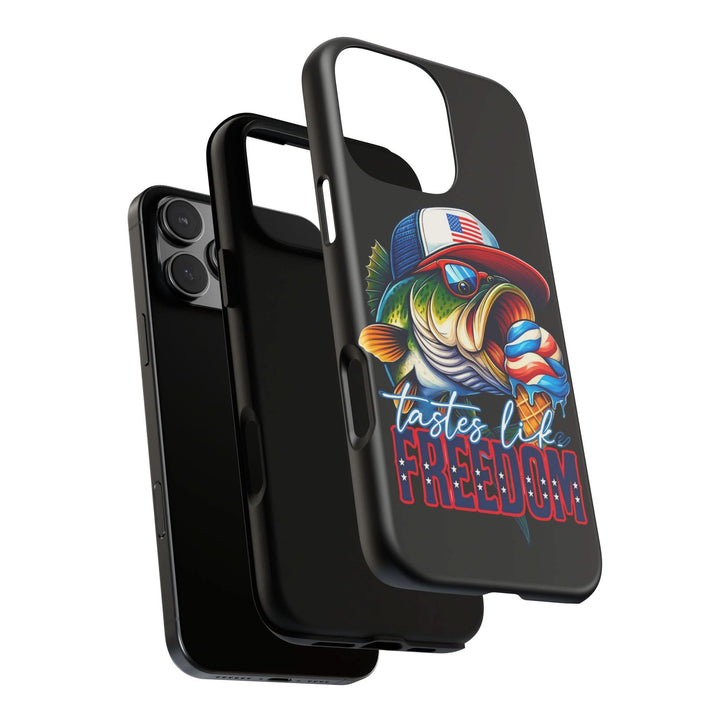 Tastes Like Freedom Bass iPhone Case – Patriotic Funny Ice Cream Design
