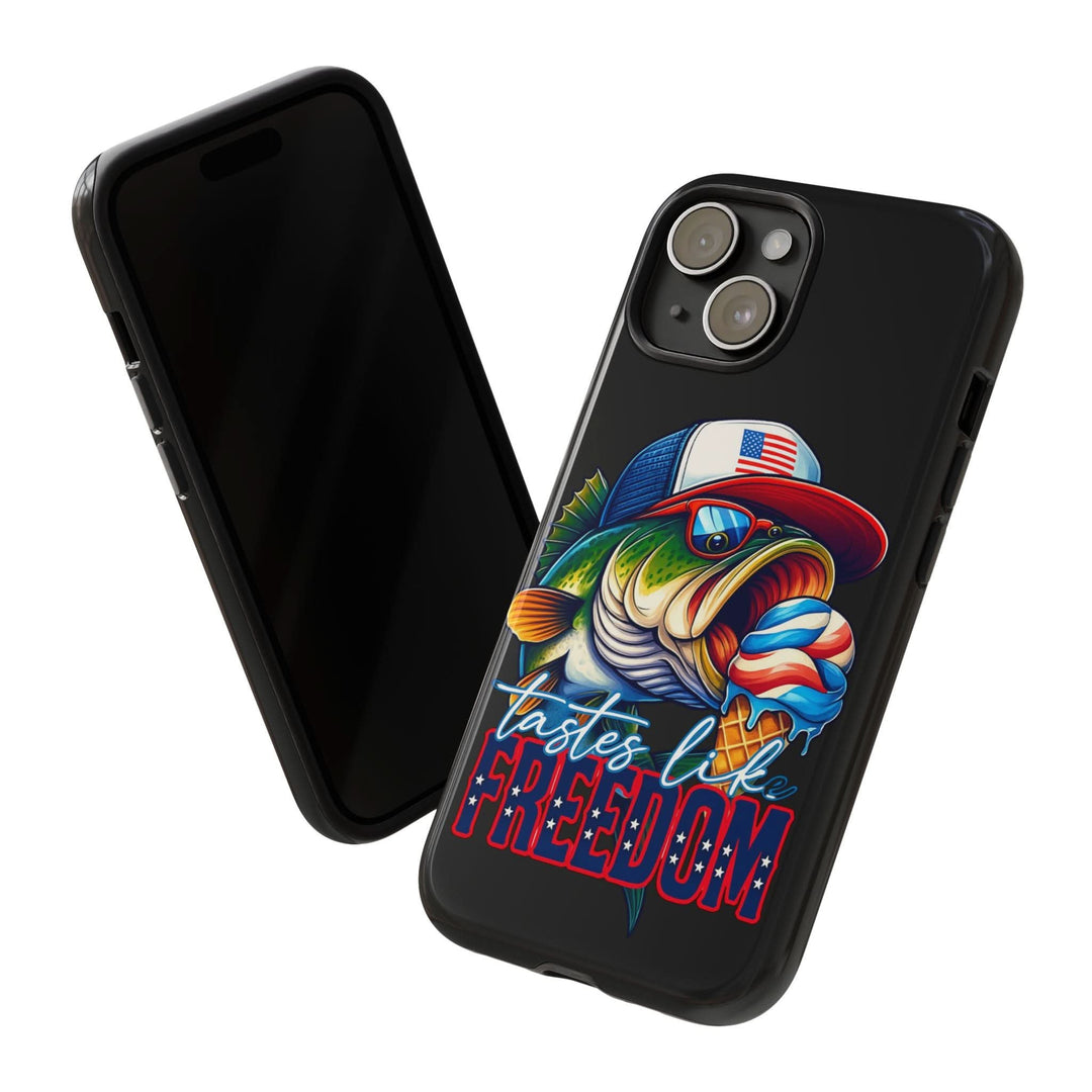 Tastes Like Freedom Bass iPhone Case – Patriotic Funny Ice Cream Design