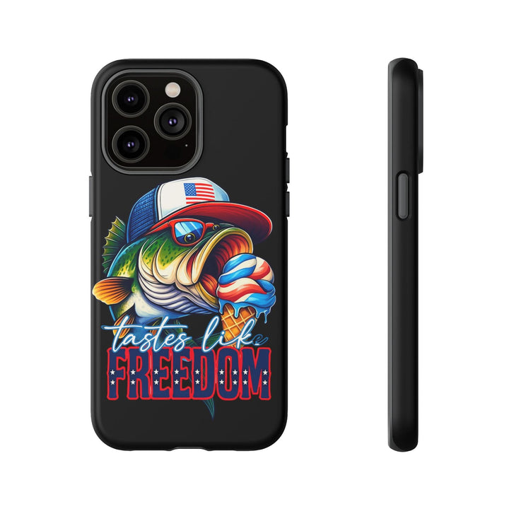 Tastes Like Freedom Bass iPhone Case – Patriotic Funny Ice Cream Design