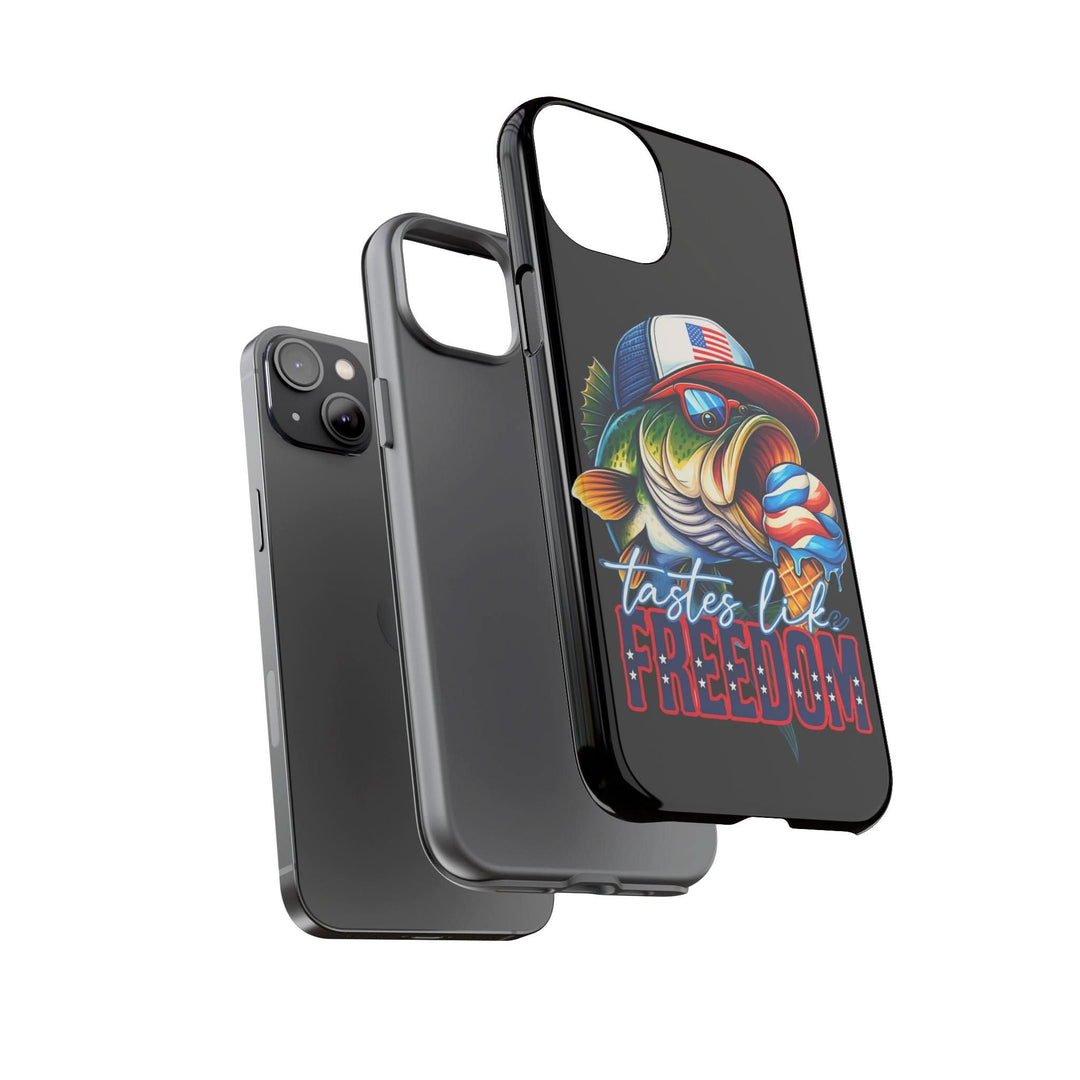 Tastes Like Freedom Bass iPhone Case – Patriotic Funny Ice Cream Design