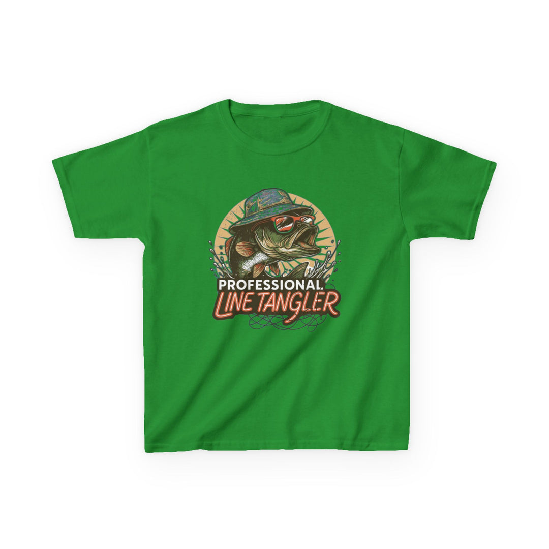 Boys’ “Professional Line Tangler” Tee – Bonehook Youth Fishing Humor Shirt