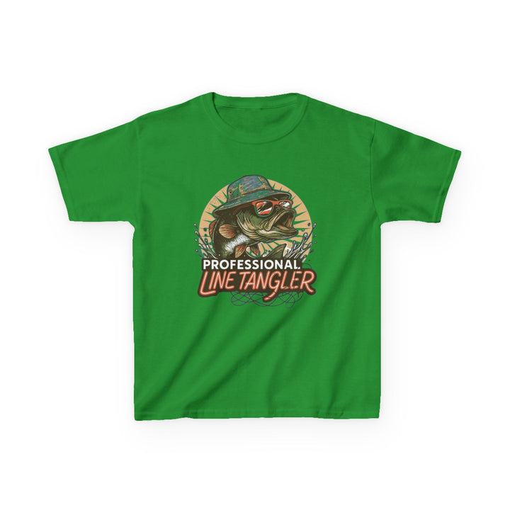 Boys’ “Professional Line Tangler” Tee – Bonehook Youth Fishing Humor Shirt