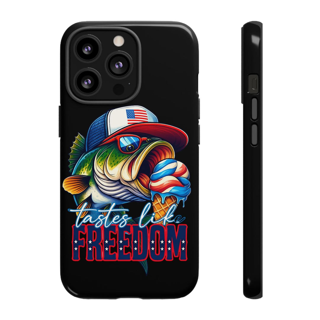 Tastes Like Freedom Bass iPhone Case – Patriotic Funny Ice Cream Design