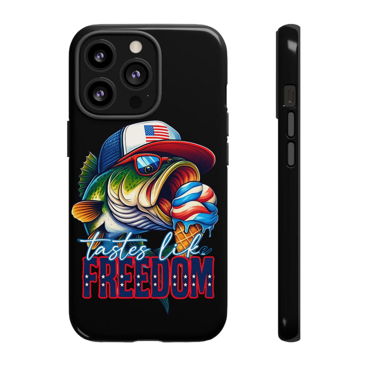 Tastes Like Freedom Bass iPhone Case – Patriotic Funny Ice Cream Design