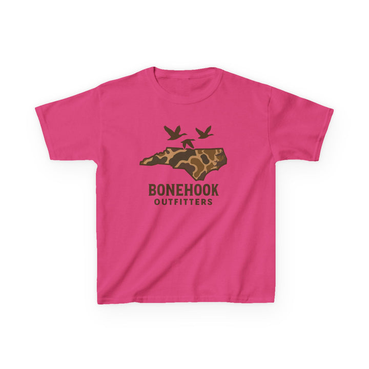 Boys’ NC Duck Camo Tee – Bonehook Youth Southern Pride Shirt
