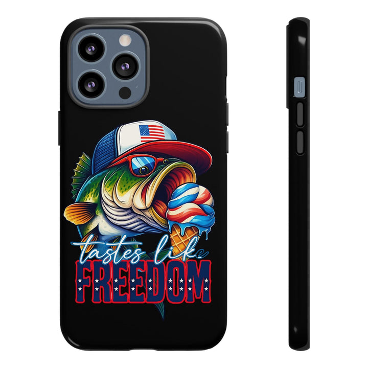 Tastes Like Freedom Bass iPhone Case – Patriotic Funny Ice Cream Design