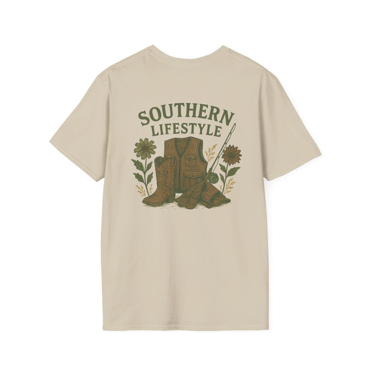 Southern Lifestyle Boot & Vest Tee – Women's Country Graphic (Mauve)