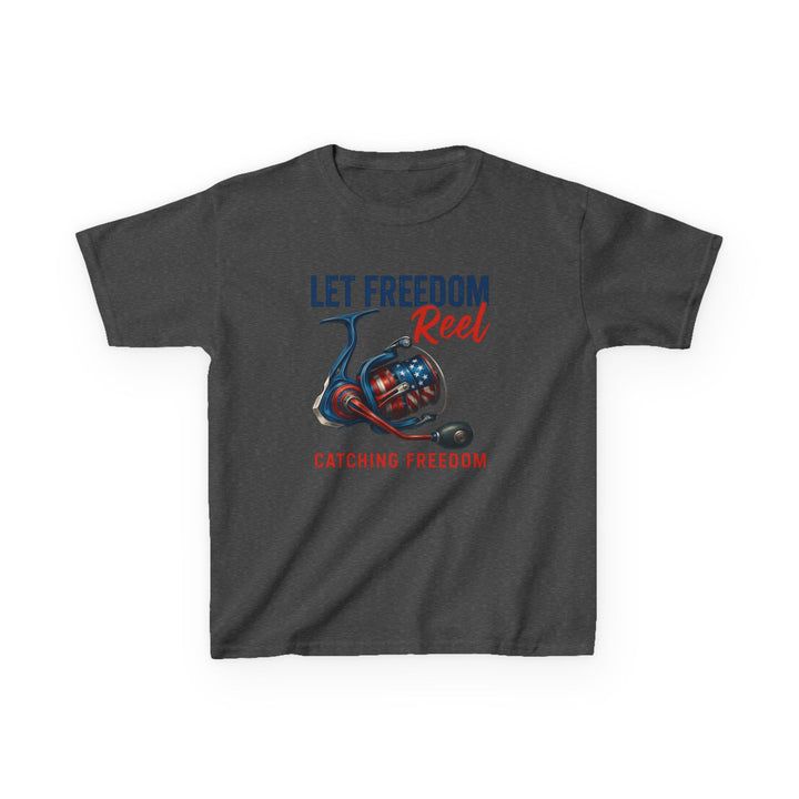 Boys’ Let Freedom Reel Tee – Patriotic Fishing Youth Shirt
