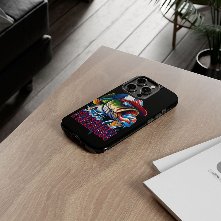 Tastes Like Freedom Bass iPhone Case – Patriotic Funny Ice Cream Design