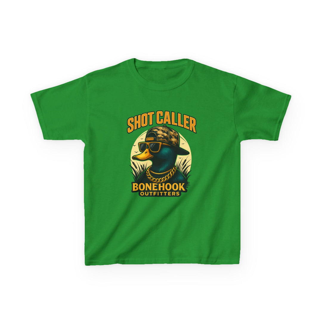 Boys’ Shot Caller Duck Tee – Bonehook Youth Camo Street Style Shirt