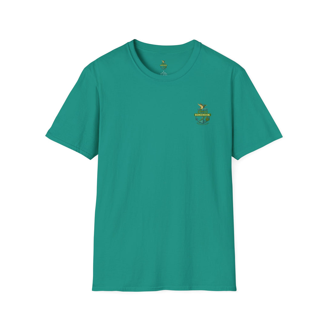 Bonehook Outfitters Women's Mallard & Anchor Tee – Sage Green