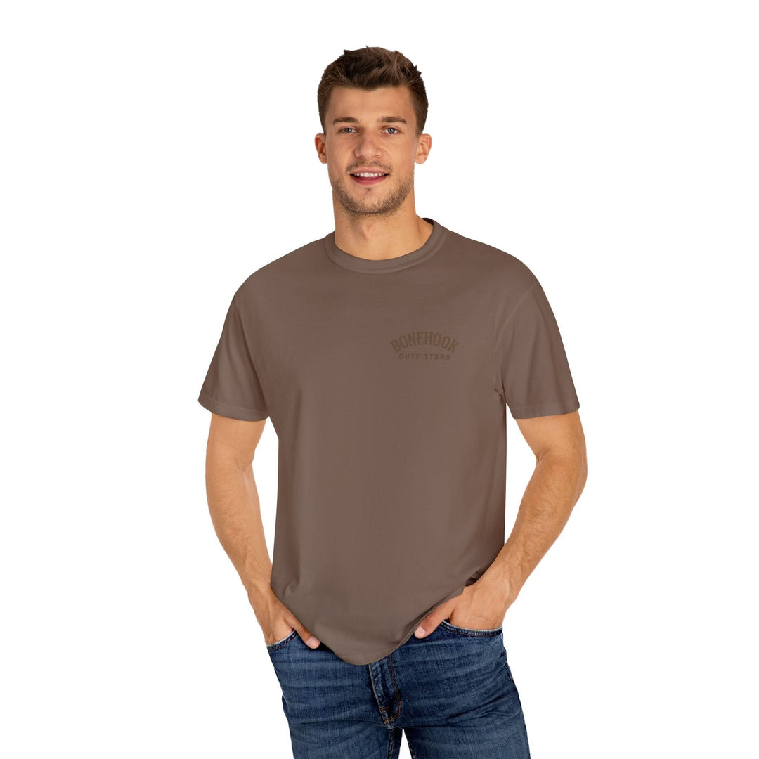 Country Boy Buck Tee – Funny Deer Graphic Shirt by Bonehook
