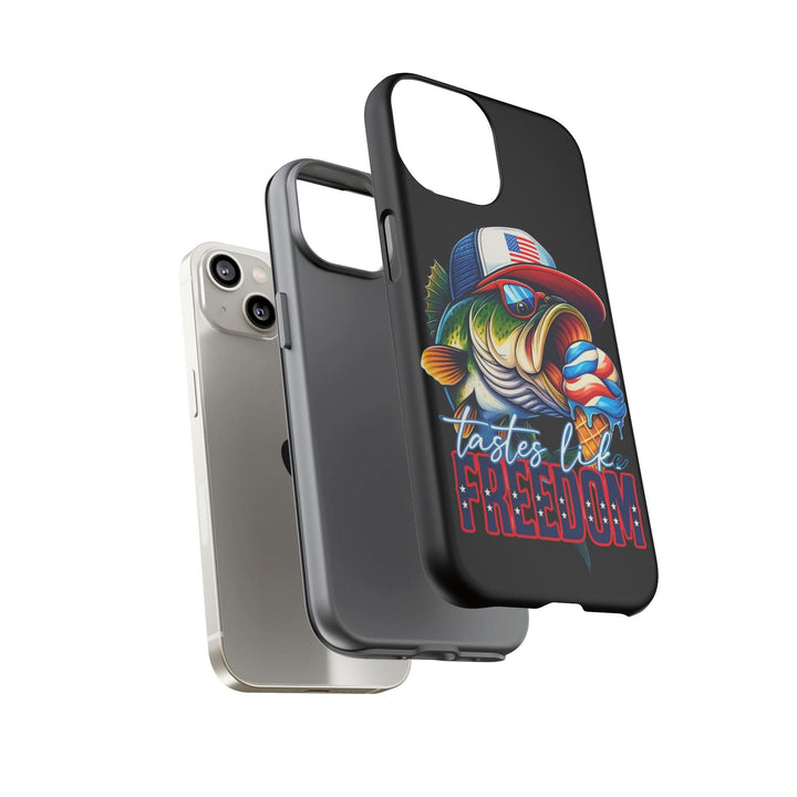 Tastes Like Freedom Bass iPhone Case – Patriotic Funny Ice Cream Design