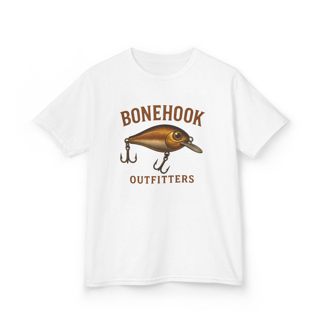 Boys’ Crankbait Fishing Tee – Bonehook Outfitters Youth Lure Shirt