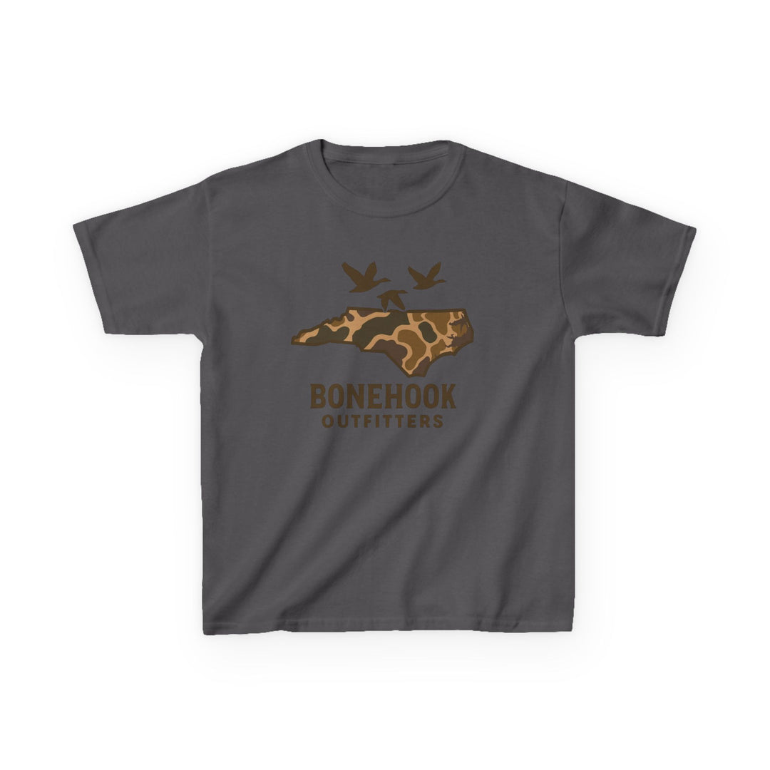 Boys’ NC Duck Camo Tee – Bonehook Youth Southern Pride Shirt