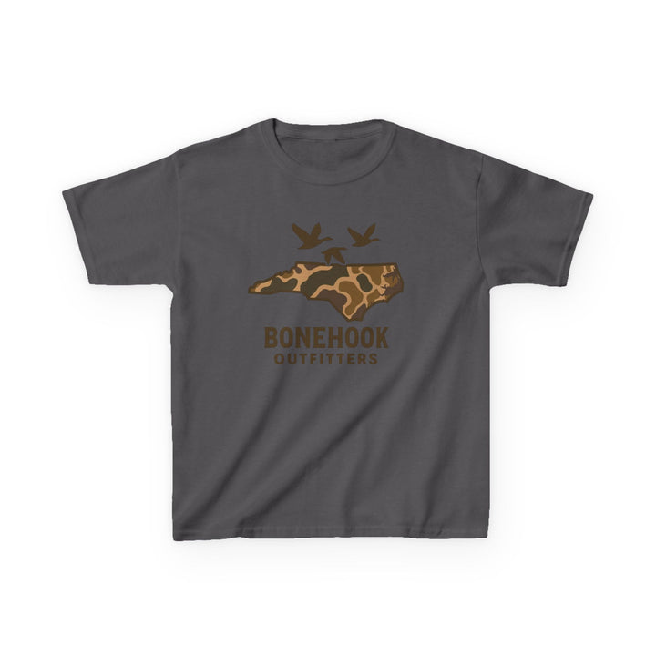 Boys’ NC Duck Camo Tee – Bonehook Youth Southern Pride Shirt