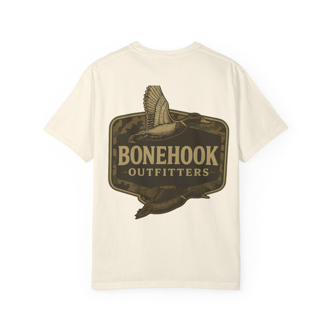 Bonehook Camo Badge Duck Tee – Southern Hunting Graphic Shirt
