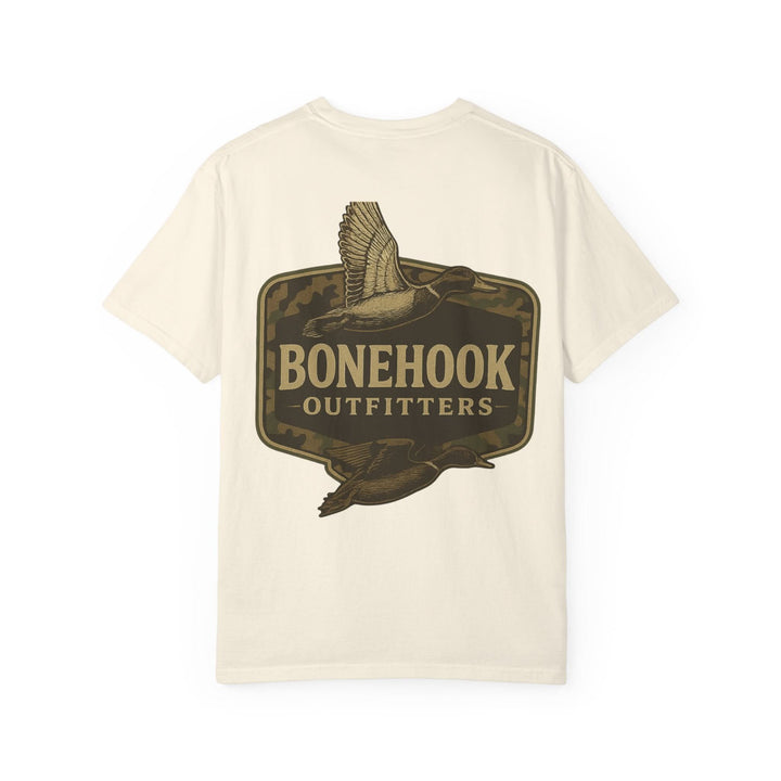 Bonehook Camo Badge Duck Tee – Southern Hunting Graphic Shirt
