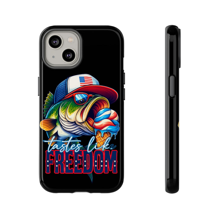 Tastes Like Freedom Bass iPhone Case – Patriotic Funny Ice Cream Design