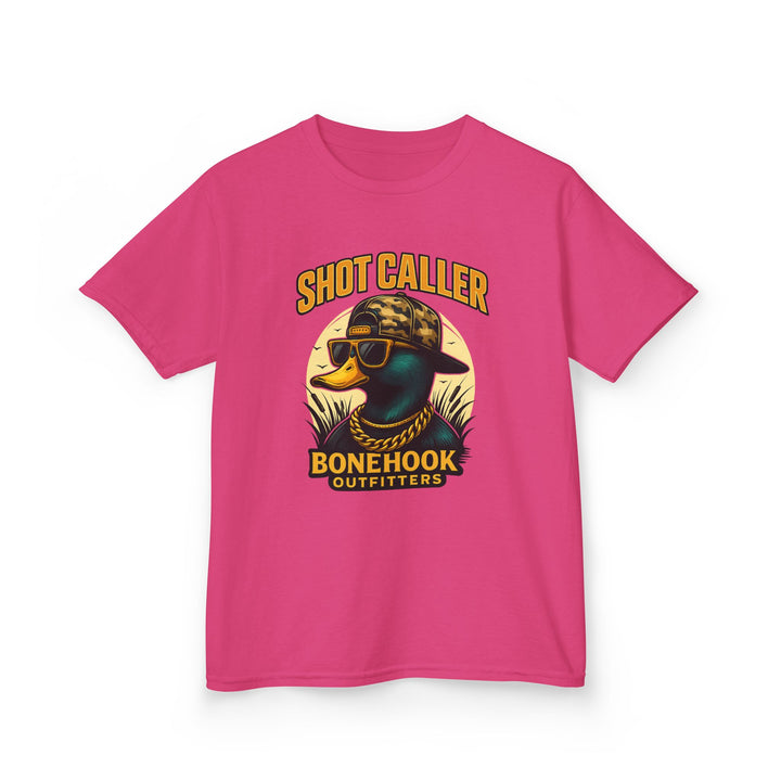 Boys’ Shot Caller Duck Tee – Bonehook Youth Camo Street Style Shirt