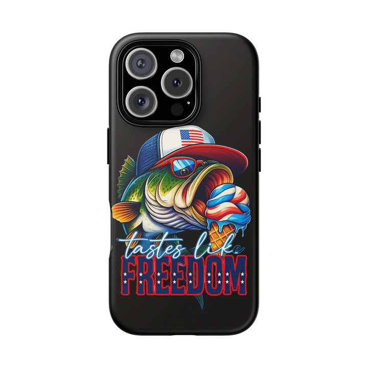 Tastes Like Freedom Bass iPhone Case – Patriotic Funny Ice Cream Design