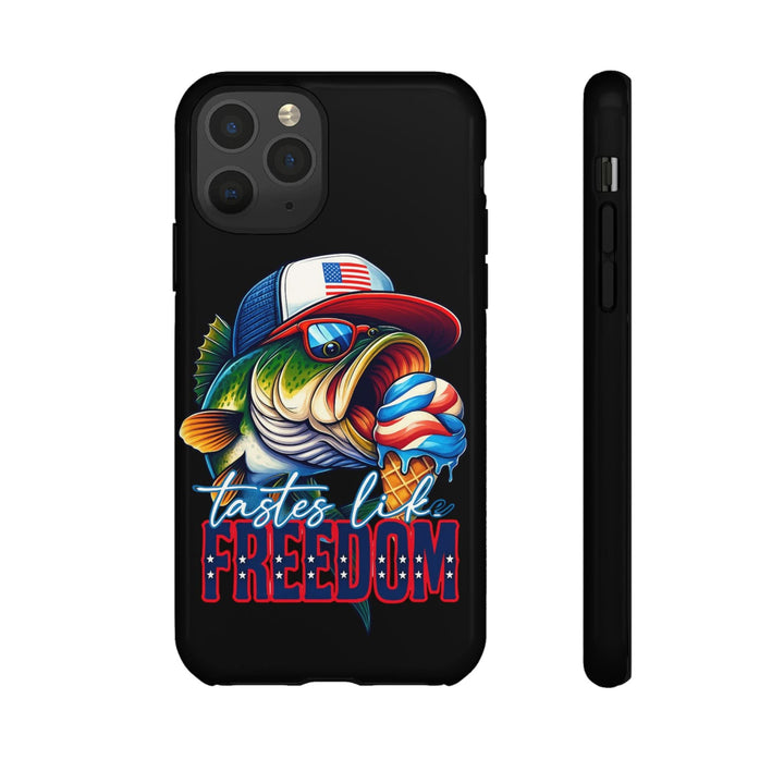 Tastes Like Freedom Bass iPhone Case – Patriotic Funny Ice Cream Design