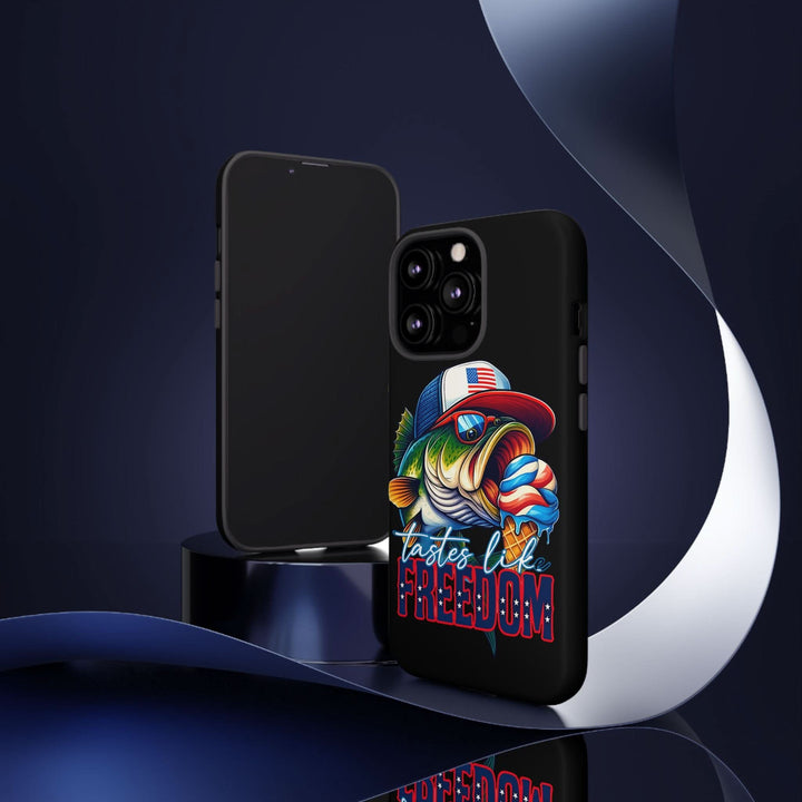 Tastes Like Freedom Bass iPhone Case – Patriotic Funny Ice Cream Design