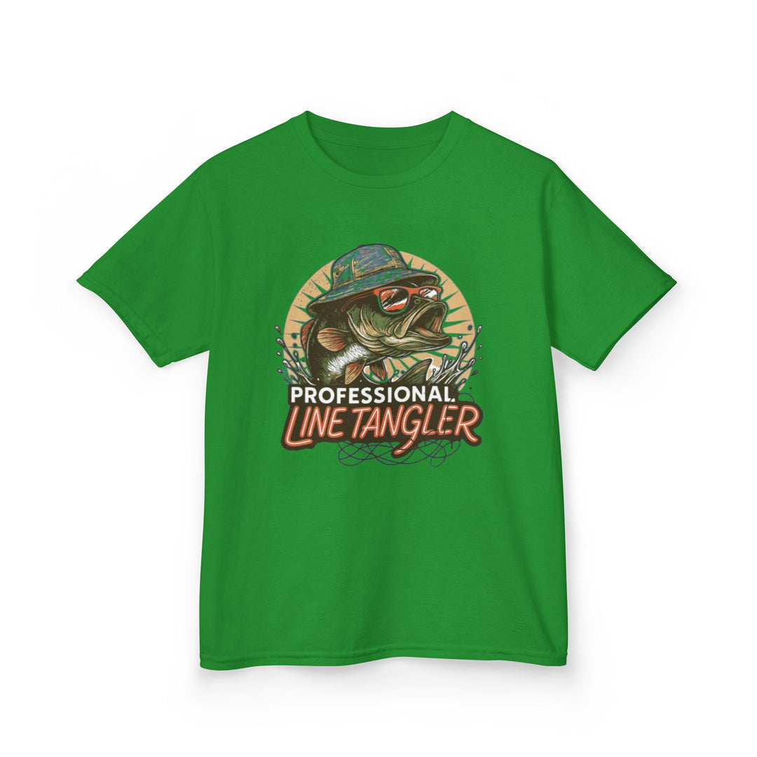 Boys’ “Professional Line Tangler” Tee – Bonehook Youth Fishing Humor Shirt